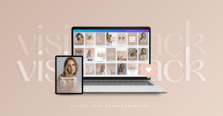 Vision Pack Empreendedoras +120 Posts Minimalistas