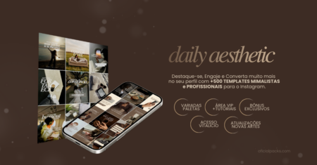 Pack Daily Aesthetic +500 Templates Clean Editáveis